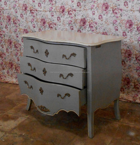 Mobilier de maison en bois, meuble de salon, gris, Shabby et Chic - Product Image 3