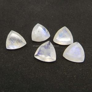 พลอยมูนสโตนสีรุ้ง10X10มม. ล้านตัด2.27 Cts อัญมณีหลวมสำหรับเครื่องประดับ - Product Image 1