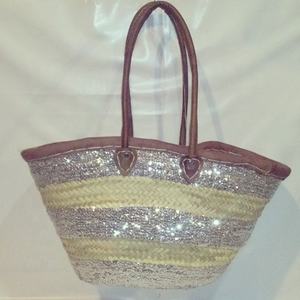 กระเป๋าถือปักลายรูปถังหนังแท้หรูหราของโมร็อกโกกระเป๋าถือชายหาดใช้ได้ทั้งชายและหญิงทำด้วยมือสำหรับชายหาด - Product Image 1