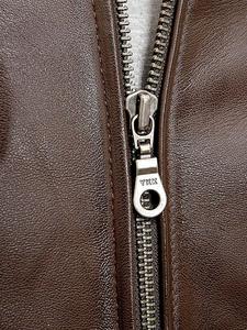 Hommes Pilote Blouson En Cuir | Classique Mode Pilote Blouson | Veste en cuir homme Bomber veste mode - Product Image 4