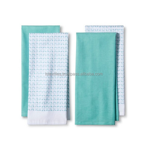 Serviette de cuisine à rayures 100% coton Caractéristique jetable compressée à séchage rapide - Product Image 2