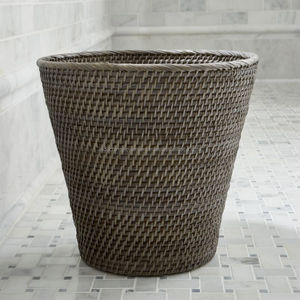 Hand Woven Wicker Rattan <b>Paper</b> <b>Waste</b> <b>Basket</b> - Product Image 6