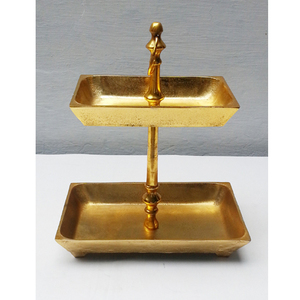 Soporte de METAL dorado para pastel de boda, soporte para fruta - Product Image 1