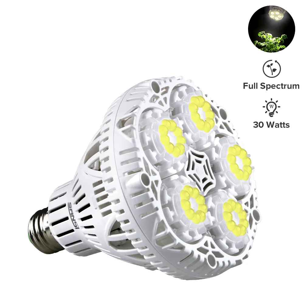 SANSI-luces LED de espectro completo para cultivo de plantas, bombilla de luz para plantas de agua, 24W
