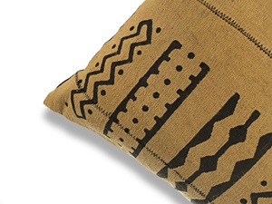 Hand Made Decorative <b>Pillow</b> African Inspired Mudcloth Indian Mud Cloth Cushion Brown cotton cushion cover Block printed cushion - Product Image 5