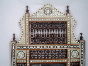 W55การทำสำเนาโบราณแม่ของเสื้อคลุมไม้มุก/กรอบกระจก - Product Image 2