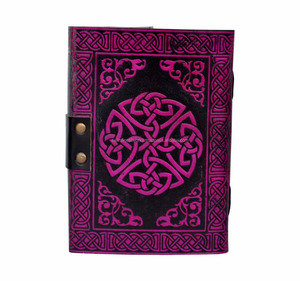 Fait à la main Vintage bouddha en relief livre des ombres en cuir véritable Journal Journal cahier celtique organisateur quotidien planificateur carnet de notes - Product Image 3