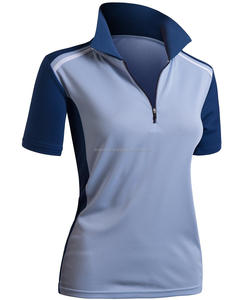 Polo manches courtes à fermeture éclair, ensemble de, vêtements actifs de qualité supérieure pour femmes, tee-shirts/chemise de sport - Product Image 1