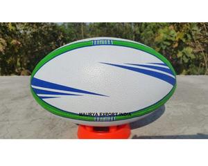 Pelota de Rugby artesanal Premium totalmente personalizable para Matchplay Material de goma de alta calidad hecho a mano en la India - Product Image 6