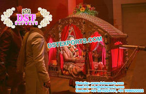 Vestido de novia de pavo real, DLI plateado de Metal abierto, Palki, ajawadi, Rajasthani, para boda - Product Image 6