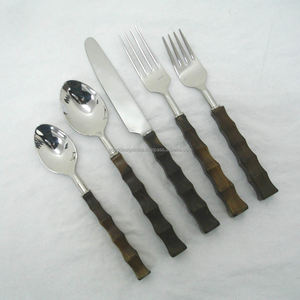 High Quality Hotels and Wedding Tableware Flatware Cutlery Set Stainless Steel Cutlery Set with Knife <b>Fork</b> Spoon Tea Cutlery Set - Product Image 1