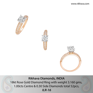 Bagues élégantes en or rose 18 carats avec diamants Choix des consommateurs soucieux de la mode pour les collections de bijoux en gros - Product Image 6