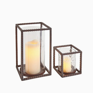 Decorative Metal <b>Hurricane</b> Candle Holder - Product Image 1