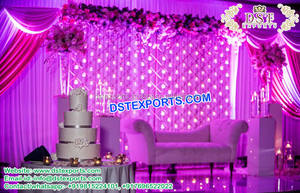 <b>Wedding</b> Stage <b>Candle</b> Wall Decoration England <b>Wedding</b> <b>Candle</b> Fitted Backdrop Reception Stage Backdrop Decoration - Product Image 5