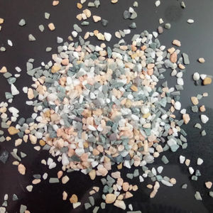 Pierre naturelle décorative pour mur, texture perlée, rondes, semi-polies, copeaux de marbre pour pavés et galets, utilisation hôtelière, design moderne - Product Image 1