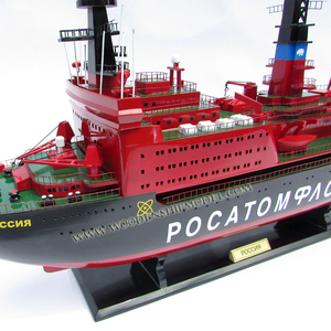 ROSSIYA ICEBREAKER WOODEN MODEL BOAT Handcrafted <b>Novelty</b> <b>Gift</b> Wooden Craft - Product Image 1