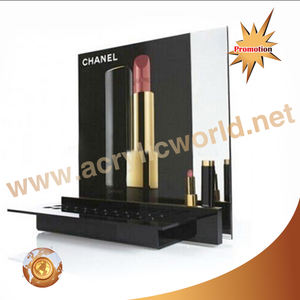 Présentoir personnalisé à 3 niveaux, idéal pour rouge à lèvres, crème acrylique blanc - Product Image 5