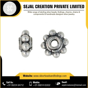 ขายส่งราคาที่มีคุณภาพสูงลูกปัดหลวมเงินโลหะเครื่องประดับขายส่ง - Product Image 3