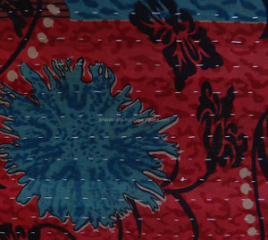 Indian Ethnic Floral Print <b>Cushion</b> Cover - Product Image 1