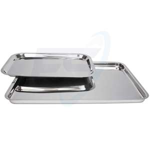 Bandeja de consumibles médicos de acero inoxidable, herramientas de laboratorio de alta resistencia, bandeja de soporte - Product Image 6