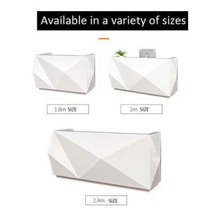 Corians Thiết Kế Mới Phía Trước Văn Phòng 2 Người Tiếp Nhận Bàn Thu Ngân Vẻ Đẹp Salon Tiếp Nhận Truy Cập Thiết Kế - Product Image 3