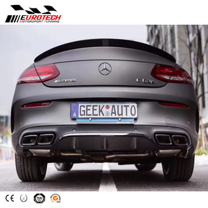 Kit de carrosserie pour bmw W205 coupé C63, diffuseur de pare-chocs avant, pour classe <span class=keywords><strong>C</strong></span> W205 coupé <span class=keywords><strong>sport</strong></span> 2015 — 2017 - Product Image 5