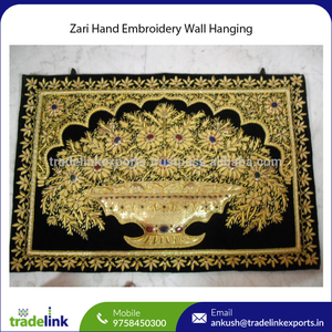 Tapiz de Pared con Bordado Zari, Joyas Bordadas a Mano, Arte Decorativo de Lujo para Interiores, Decoración del Hogar para Sala de Estar o Jardín - Product Image 3