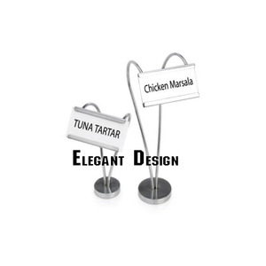 Fournitures personnalisées pour hôtels et restaurants Support de menu en métal Vente en gros en acier inoxydable de fantaisie Ensembles de menus en métal pour hôtels - Product Image 5