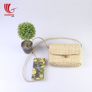Natural Straw <b>Bag</b> for <b>Women</b>/Handwoven Water Hyacinth <b>Bag</b> for Summer/Straw Summer <b>Beach</b> <b>Bag</b> - Product Image 6