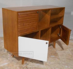 เฟอร์นิเจอร์ห้องนั่งเล่น-กลางศตวรรษเฟอร์นิเจอร์ไม้เปิดชั้นวางของตู้ - Product Image 3