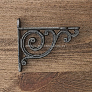 Compre al por mayor soportes de esquina de hierro fundido de alta calidad, soportes decorativos para estantes de pared, soportes para estanterías, soportes de montaje en pared, soportes para andamios. - Product Image 4