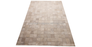Blanc Tapis De Vachette Patchwork - Product Image 2