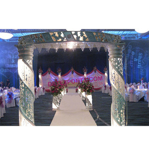 Fans de mariage en cristal, nouvelle collection de portes de bienvenue en demi-Fiber, porte d'entrée en cristal - Product Image 1