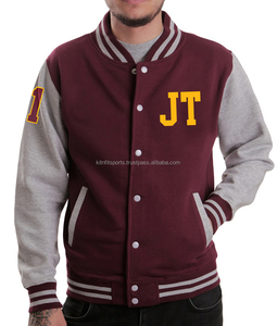 Veste de Baseball pour hommes, style Hip Hop décontracté, Patch de manches en cuir Chenille, broderie personnalisée - Product Image 6