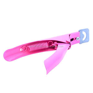 Cortador de puntas de uñas postizas de acrílico Rosa profesional, herramienta de cortaúñas de manicura de acero inoxidable para el cuidado de las uñas y recortar los dedos - Product Image 4