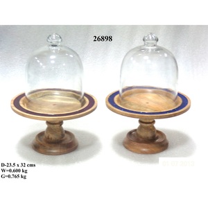 บอร์ดไม้อะคาเซียพร้อมโดมแก้วสำหรับเก็บเครื่องมือชีส - Product Image 5