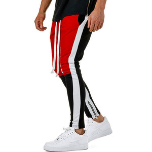 Custom Embroidered Elastic Waist High Skinny Fit Dark Wash Fleece Slim Quick Dry Windproof Sport <b>Joggers</b> for Men - Product Image 5