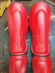Haute qualité en cuir véritable jumeaux protège-tibia Logo personnalisé imprimé équipement de combat protège-tibia professionnel protège-tibia - Product Image 2