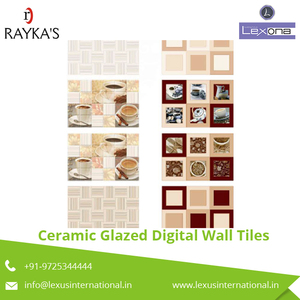 Azulejos de pared de cocina con impresión digital esmaltada de cerámica de estilo moderno, venta al por mayor, aislamiento térmico antibacteriano para interiores de hoteles - Product Image 3