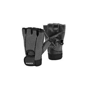 GUANTES DE GIMNASIO DE ENTRENAMIENTO CON LOGOTIPO PERSONALIZADO PARA MUJER CUERO PÚRPURA NEGRO AZUL CLARO SET SIN DEDOS PARA ELEVACIÓN DE PESAS COLOR PERSONALIZADO - Product Image 3