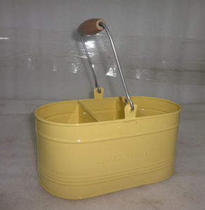 Decorative Oval Shape High Quality Metal Bucket <b>Tin</b> Boxes Canister Bucket Containers with Handle - Product Image 1