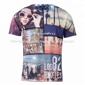 Camiseta de Manga Corta para Hombre, Cuello Redondo, 100% Algodón Bio Lavado, Preencogida, Personalizada, Tejida, Casual, con Estampado Digital, de Alta Calidad - Product Image 4