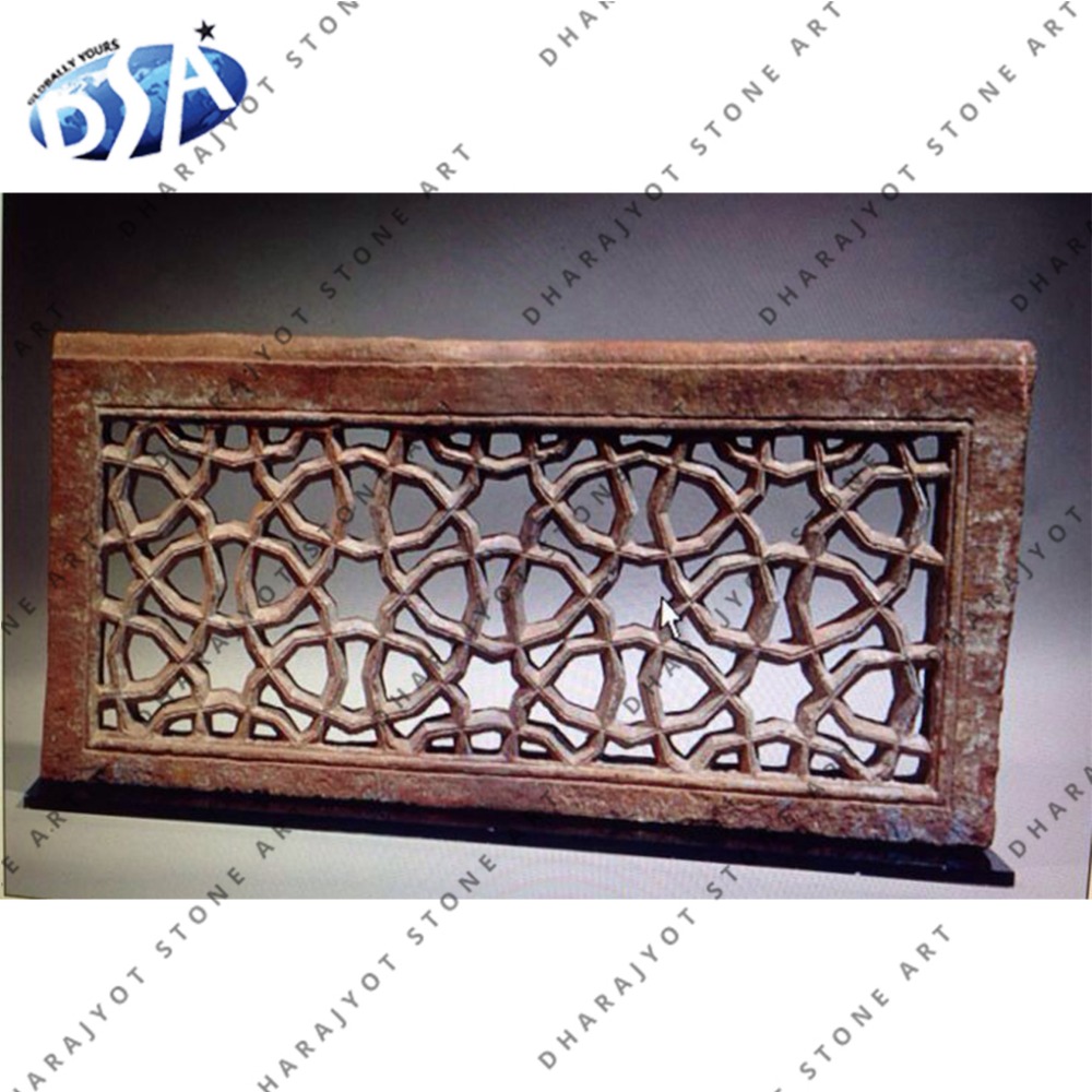 Красный камень балкон Jali Decor