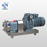 Pompe à lobes rotative sanitaire en acier inoxydable D-3A, 304 316L de qualité alimentaire, marque RONDA