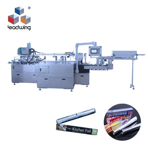 Volautomatische Aluminium Folie Roll Doos Kartonnen Verpakking Machine Cartoning Machine