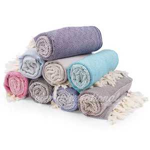 土耳其棉peshtemal毛毯，沙滩，100% 棉，土耳其毛巾浴巾家用超细纤维毛巾