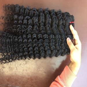 100% Indien Brésilien Naturel Cheveux Humains Cuticule Aligné Vierge Bouclés Remy Cheveux Livraison Gratuite En Gros-Afro Wave Style - Product Image 2