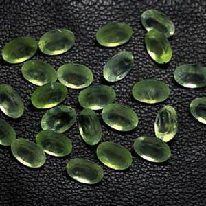 6mm 8mm naturel vert Prehnite ovale coupe pierre précieuse en vrac grossiste boutique en ligne maintenant prix usine pierres pour bijoux réglage vente - Product Image 1