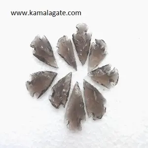 Đen <span class=keywords><strong>obsidian</strong></span> handmade 1-1.5 inch Đen <span class=keywords><strong>obsidian</strong></span> đá đầu mũi tên bán quý đá thủ công tay knapped đầu mũi tên - Product Image 1
