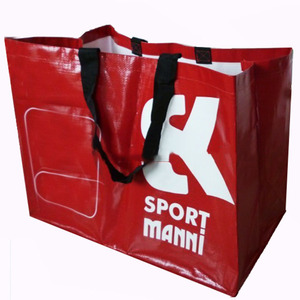 PP Woven Shopping <b>Bag</b> PP Webbing Handles U-<b>Piping</b> Construction Customizable Color 28x30x20cm Size Comfortable Use Nice Design - Product Image 1